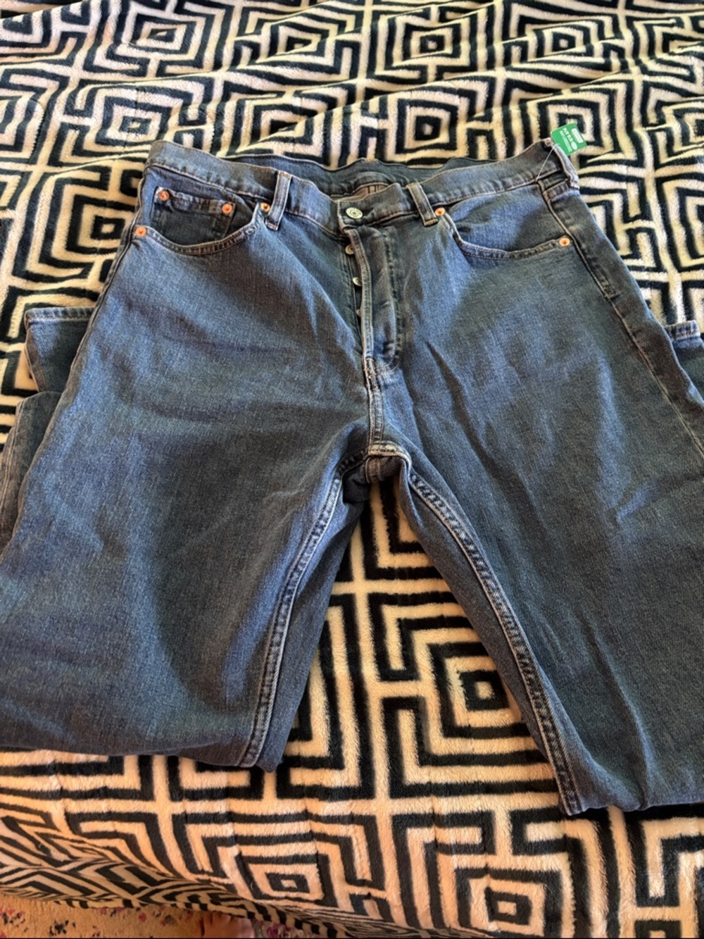 GAP Women's Straight Leg Jeans in Dark Blue Denim